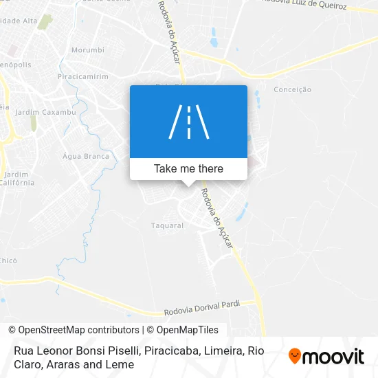 Rua Leonor Bonsi Piselli map