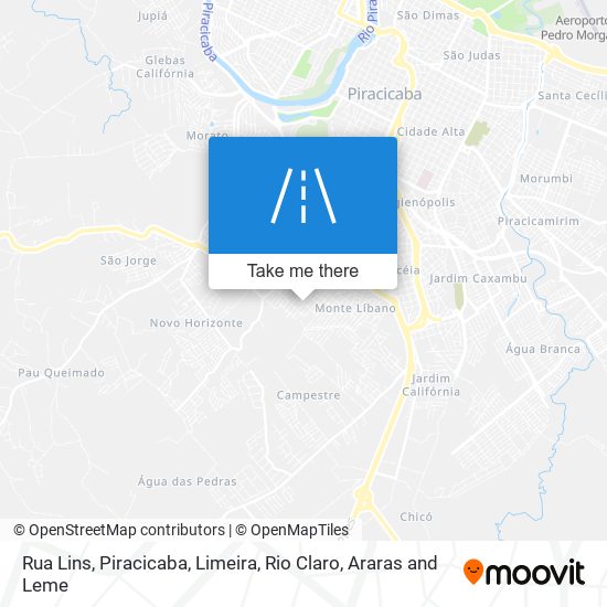 Rua Lins map