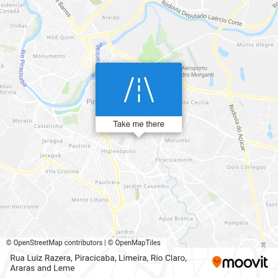 Rua Luiz Razera map