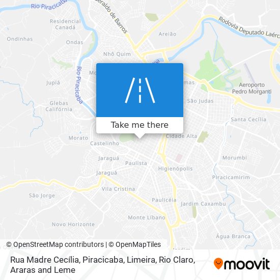 Rua Madre Cecília map