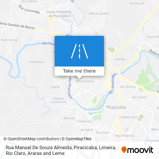 Mapa Rua Manoel De Souza Almeida