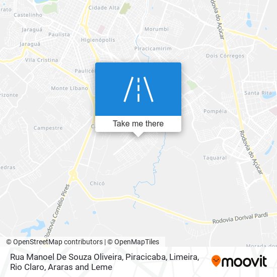 Mapa Rua Manoel De Souza Oliveira