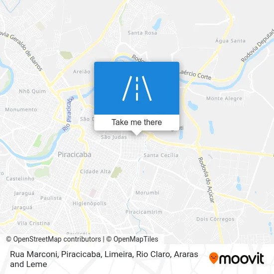 Rua Marconi map