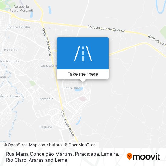 Mapa Rua Maria Conceição Martins