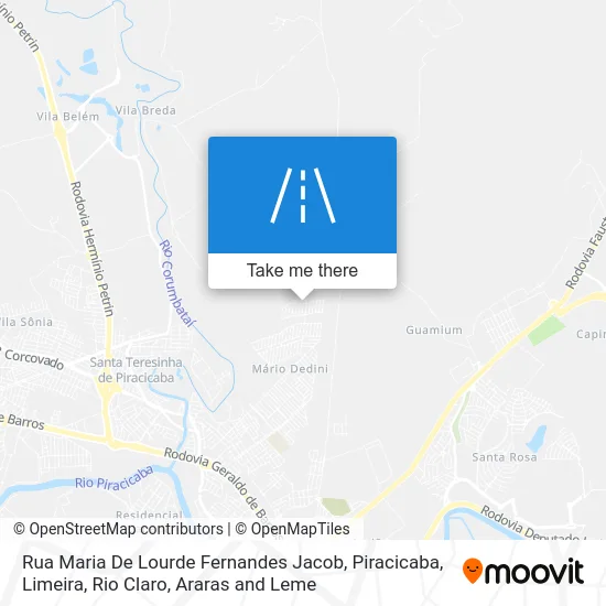 Rua Maria De Lourde Fernandes Jacob map