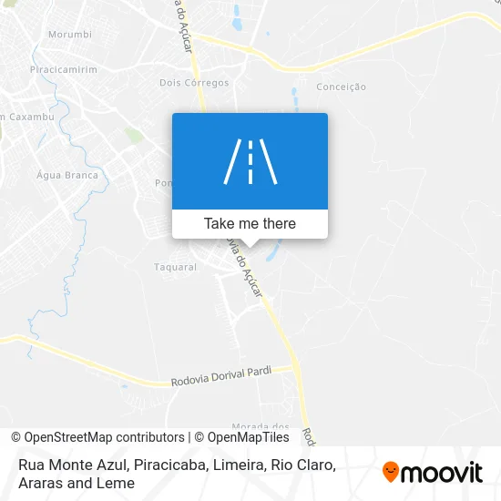 Rua Monte Azul map