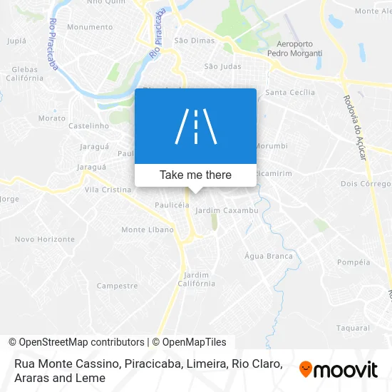 Rua Monte Cassino map