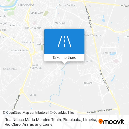 Rua Neusa Maria Mendes Tonin map