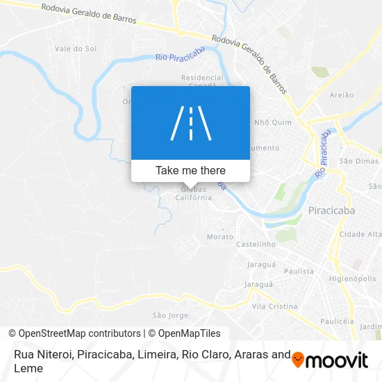 Rua Niteroi map