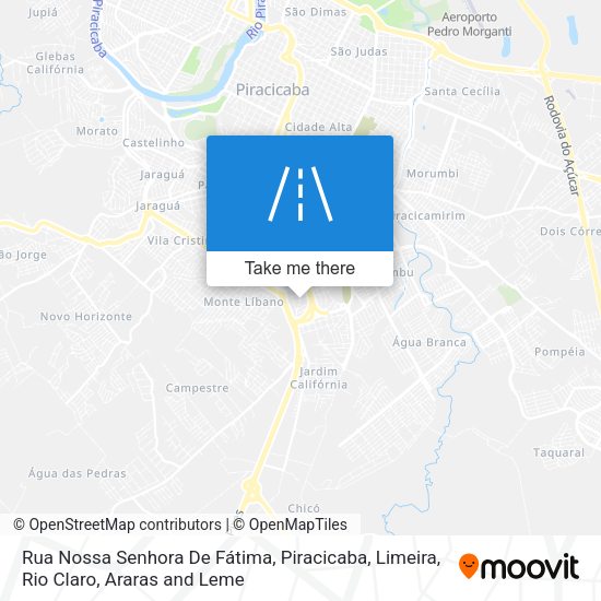Rua Nossa Senhora De Fátima map