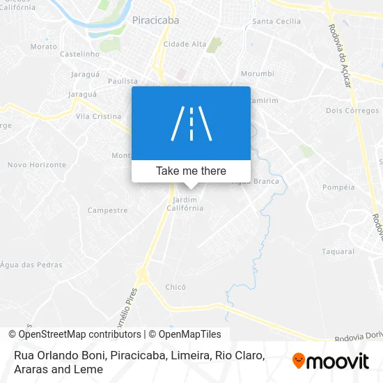 Rua Orlando Boni map