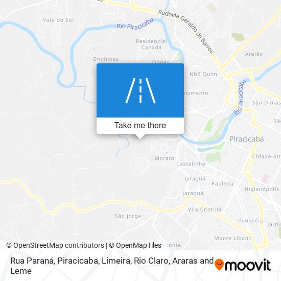 Mapa Rua Paraná