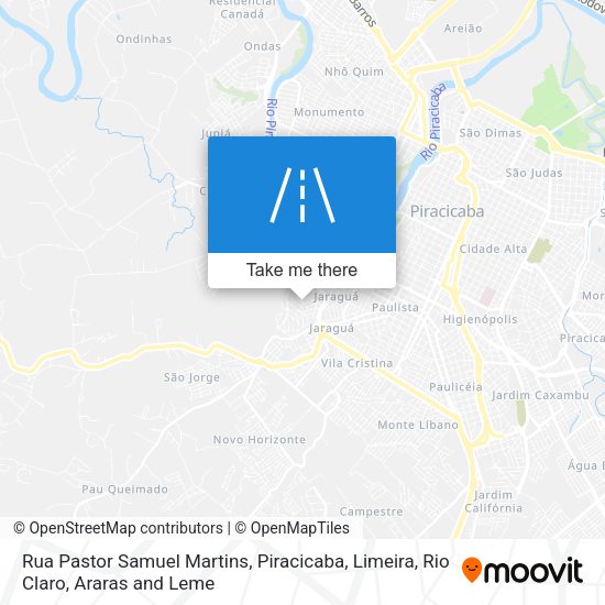Rua Pastor Samuel Martins map