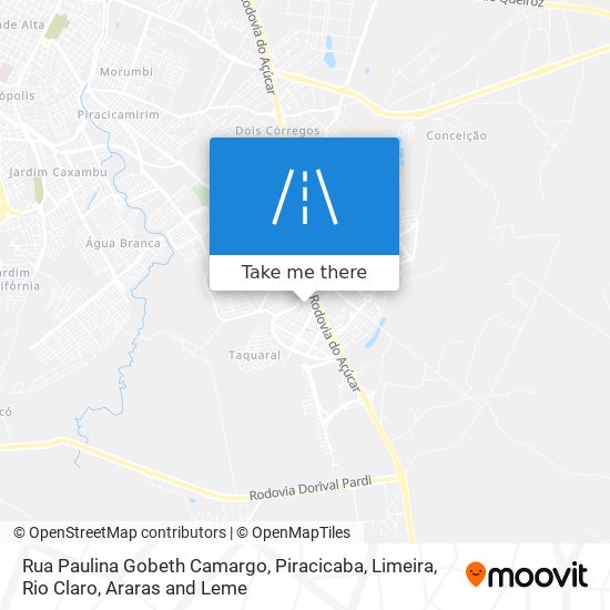 Rua Paulina Gobeth Camargo map