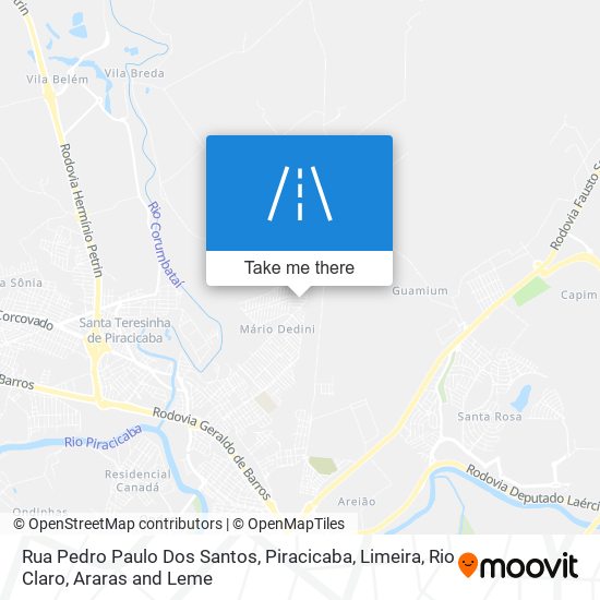 Rua Pedro Paulo Dos Santos map