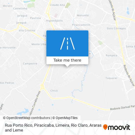 Rua Porto Rico map