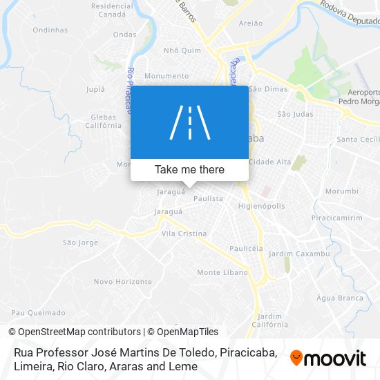 Rua Professor José Martins De Toledo map