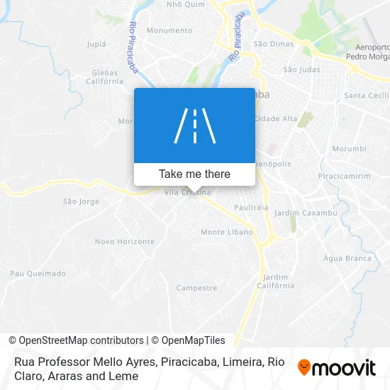 Rua Professor Mello Ayres map