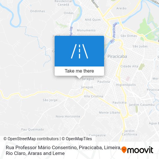 Rua Professor Mário Consentino map