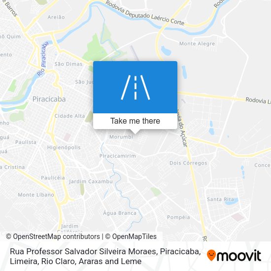 Rua Professor Salvador Silveira Moraes map