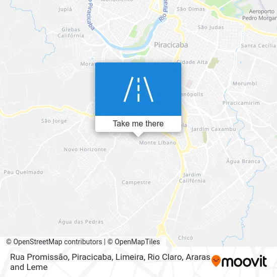 Rua Promissão map