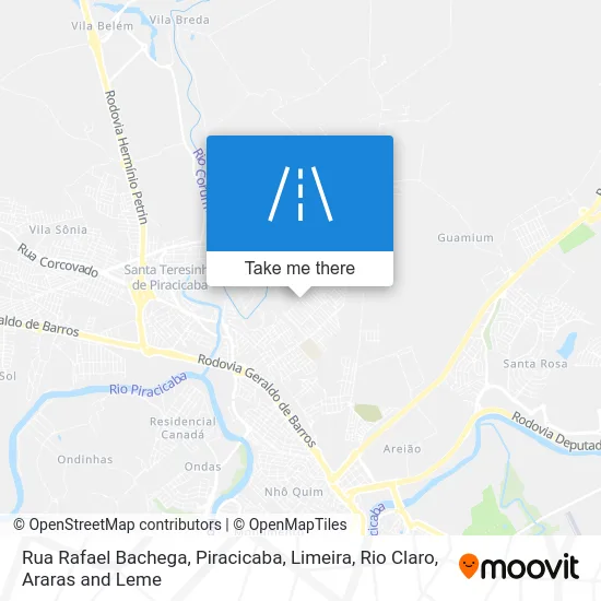 Rua Rafael Bachega map