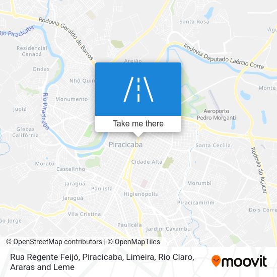 Rua Regente Feijó map