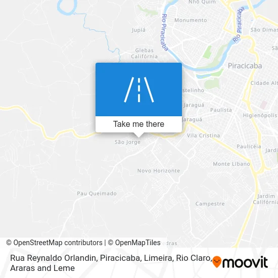 Rua Reynaldo Orlandin map