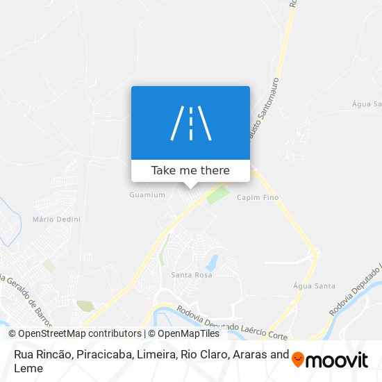 Rua Rincão map