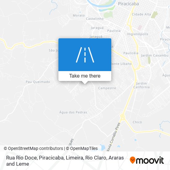 Mapa Rua Rio Doce