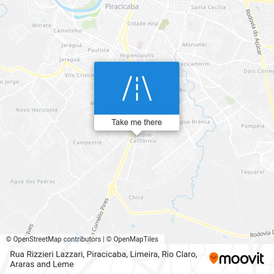 Rua Rizzieri Lazzari map