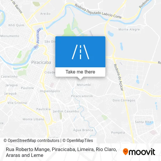 Rua Roberto Mange map