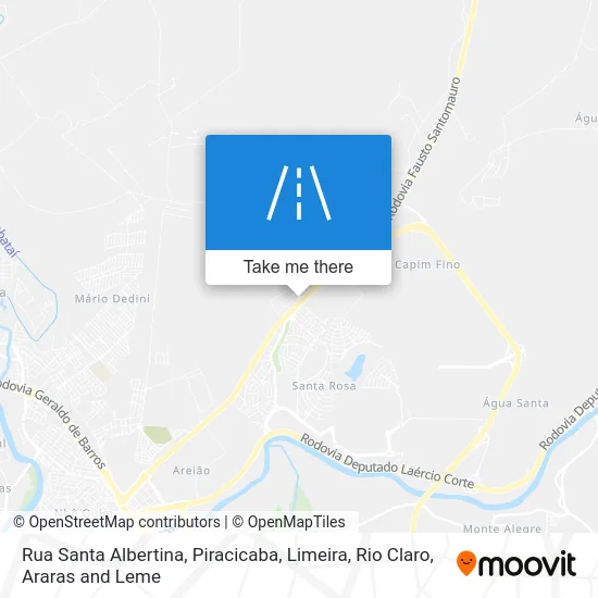 Rua Santa Albertina map