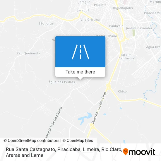Rua Santa Castagnato map