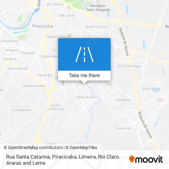 Mapa Rua Santa Catarina