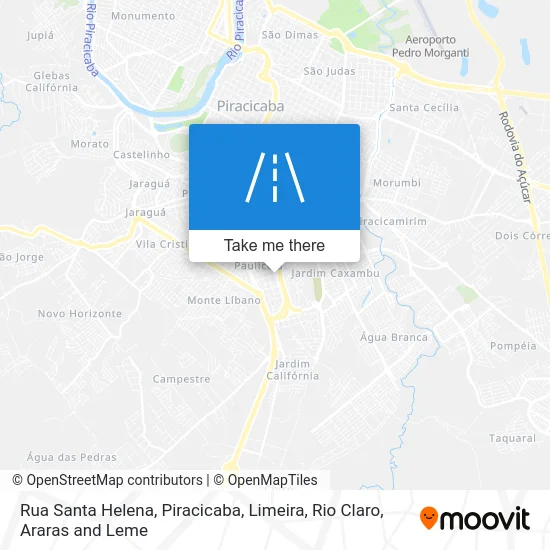 Rua Santa Helena map