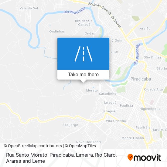 Mapa Rua Santo Morato