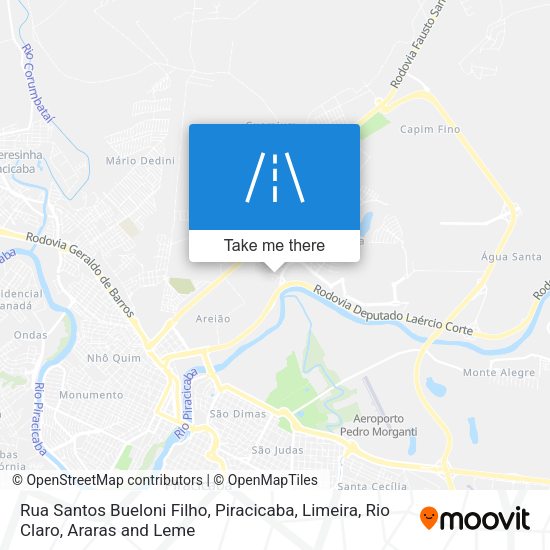 Rua Santos Bueloni Filho map