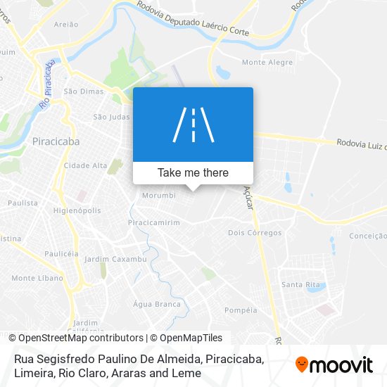 Mapa Rua Segisfredo Paulino De Almeida
