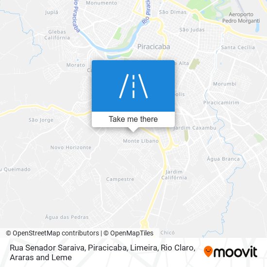 Rua Senador Saraiva map