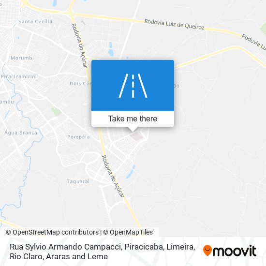 Rua Sylvio Armando Campacci map