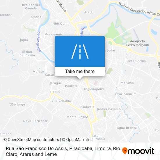 Rua São Francisco De Assis map