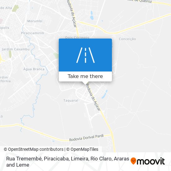 Mapa Rua Tremembé