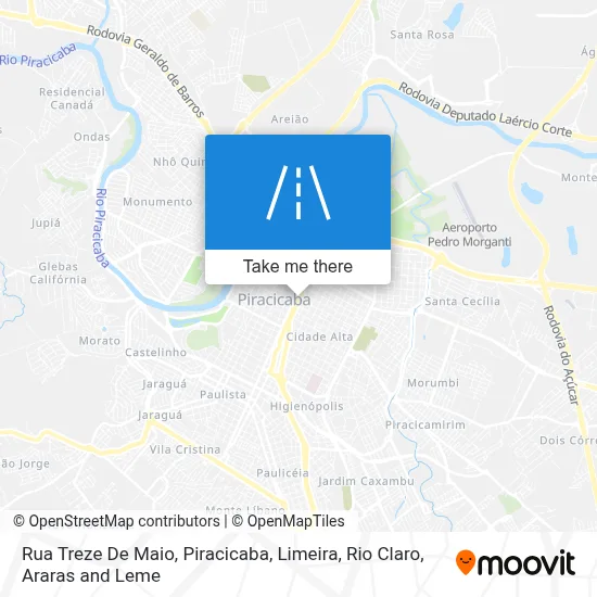 Rua Treze De Maio map