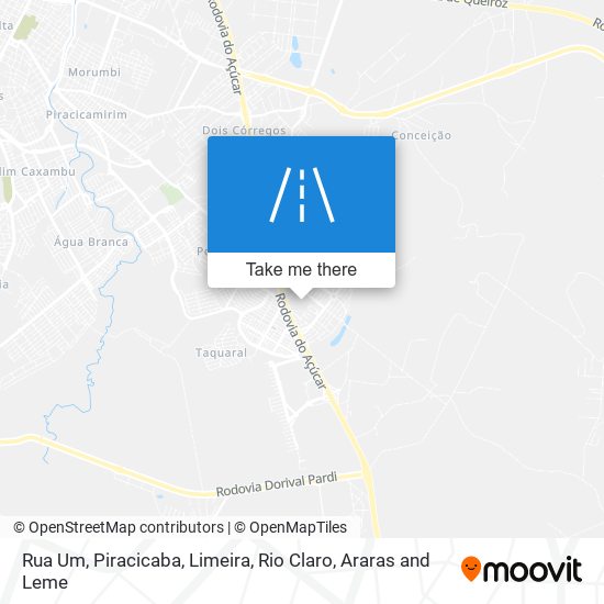 Rua Um map