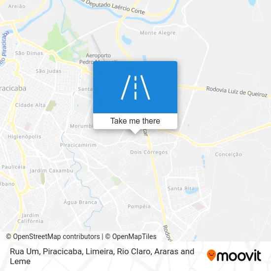 Rua Um map