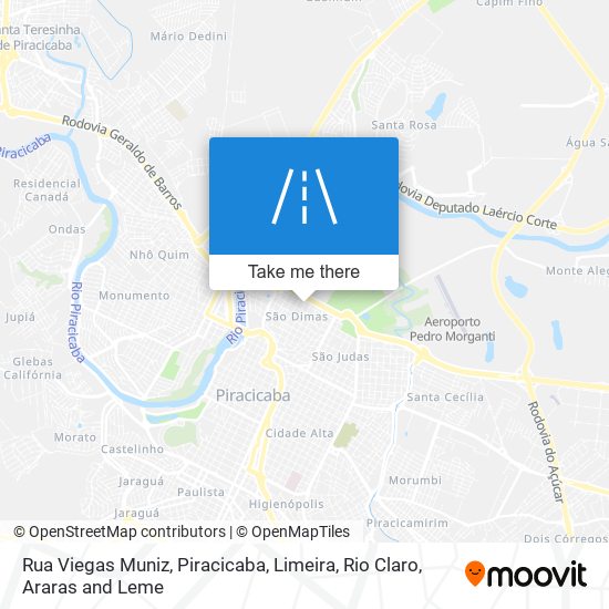 Mapa Rua Viegas Muniz