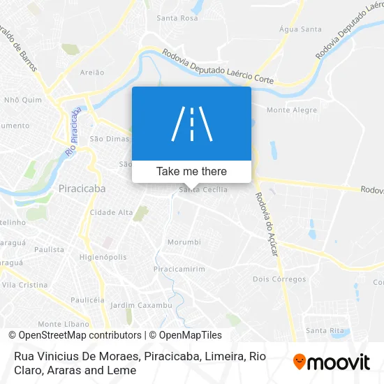 Rua Vinicius De Moraes map