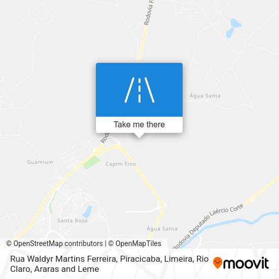 Rua Waldyr Martins Ferreira map