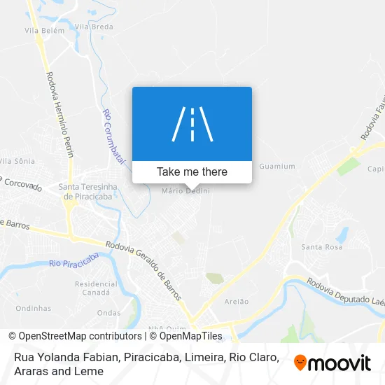 Rua Yolanda Fabian map